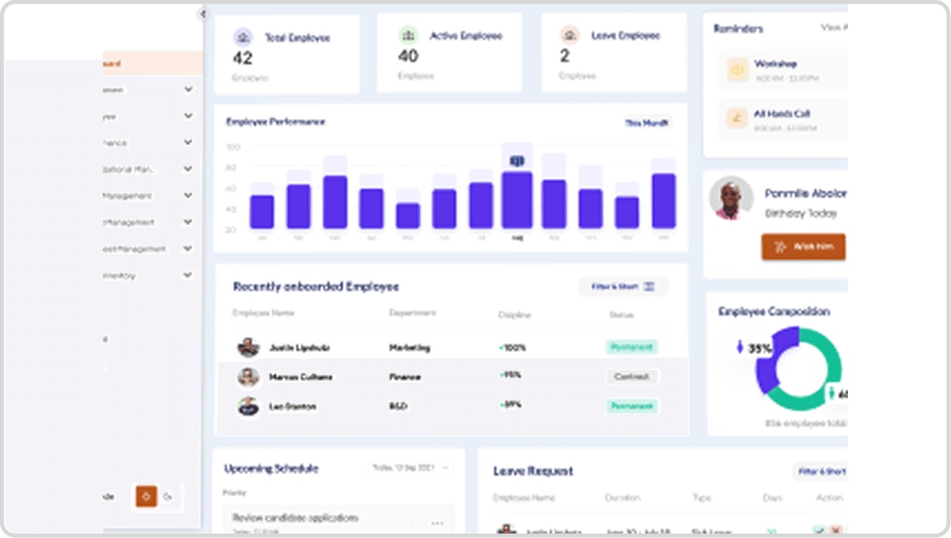 Exceed AI-driven HRM+CRM SaaS Application